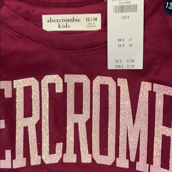 Girls sporty T-shirt 13/14, new Abercrombie kids - Picture 3 of 3
